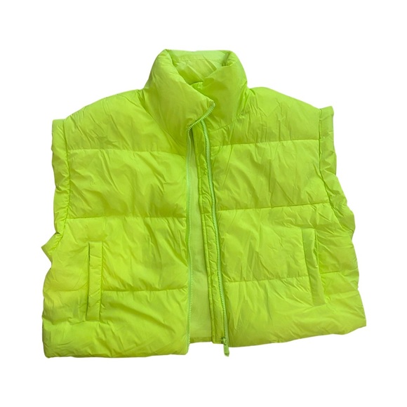 FP Movement | In A Bubble Puffer Vest Oversized Highlighter Size XS - Picture 4 of 7